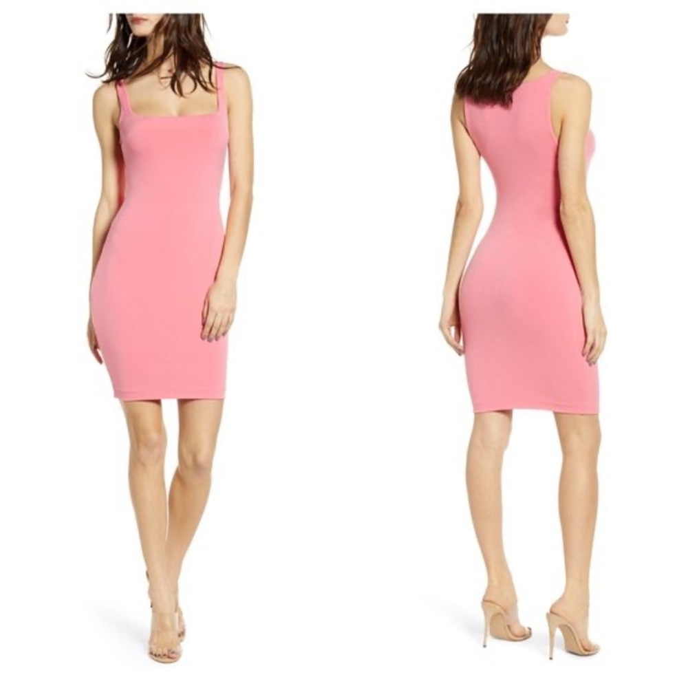 Pink bodycon dress